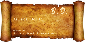 Bilicz Dolli névjegykártya